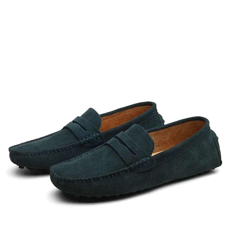 Mocassim-Masculino-Couro-Par-Verde-Escuro